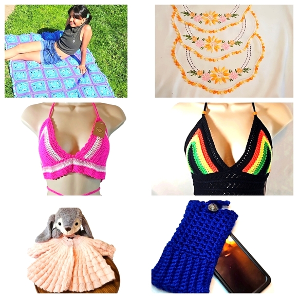 Your Posher Rocio loves art ,upcycled, and handmade crochet Hablo Español - Picture 8 of 17